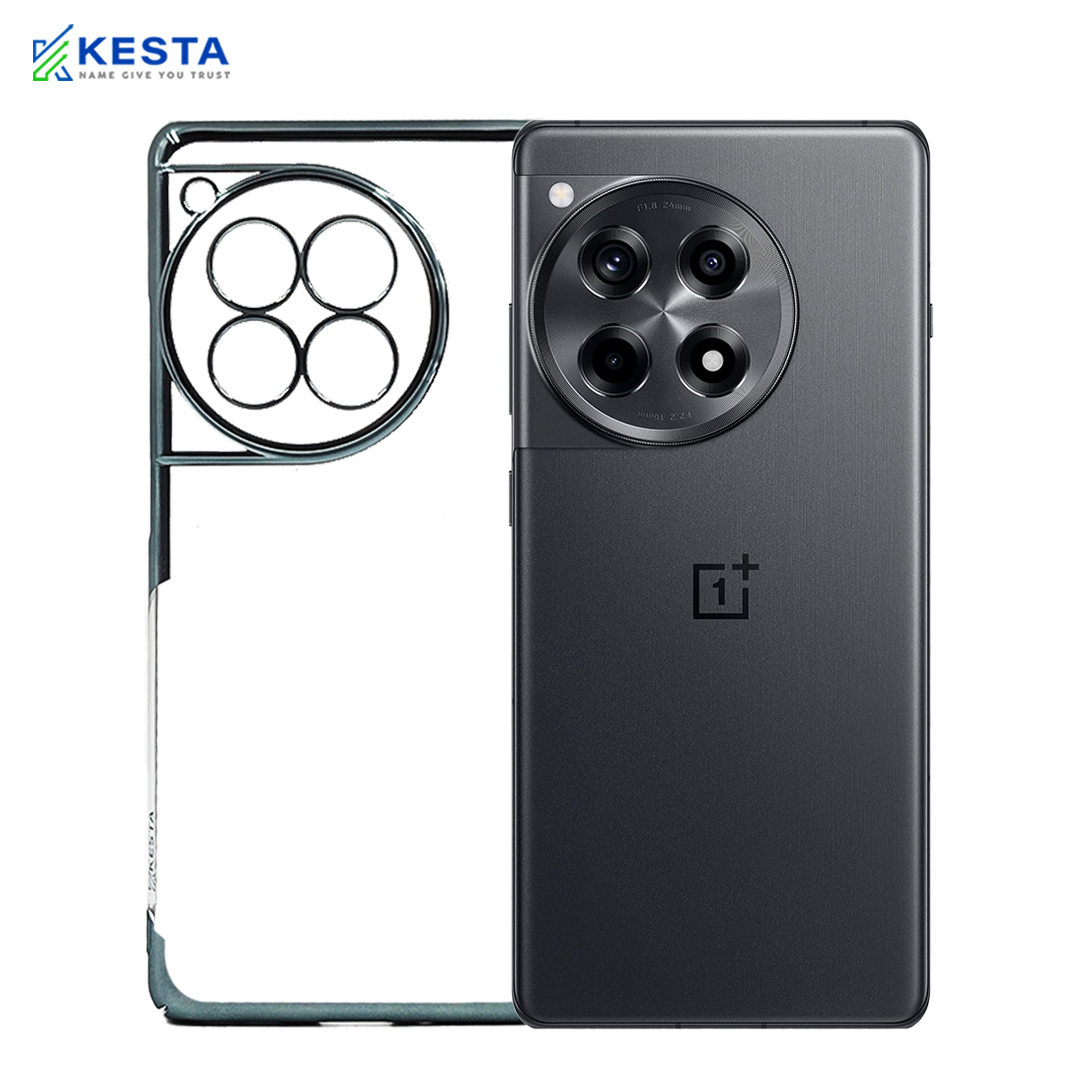 Oneplus 12 Cover - Noble Leisurely Green Transparent Case (Easily Acessable)